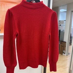 NWT Trina Turk Mock Neck Sweater in Red